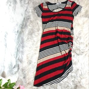 Stripped dressed with keyhole back